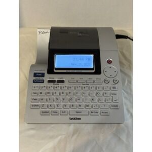 Brother P-Touch PT-2700 Label Maker USB AC Adapter Powers On But Untested READ